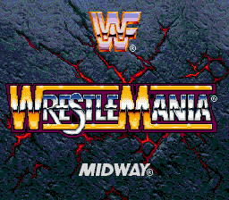 Заставка игры WWF WrestleMania: The Arcade Game